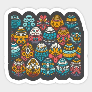 Easter Eggs Pattern Sticker